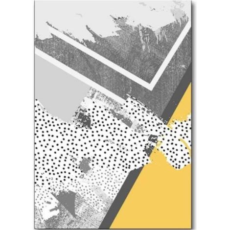 Affiches et Impressions scandinaves Géométrie Jaune Mur Art Toile Peinture Mur Photo pour Salon Esthétique Chambre Décor 4050CM (1/4)