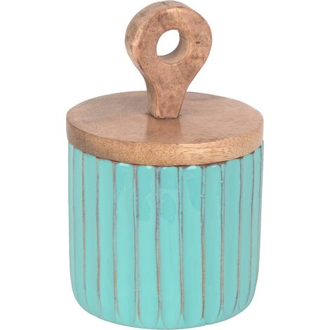 Scatola portaoggetti decorativa in legno e resina, design elegante, ideale come regalo e come decorazione per la casa