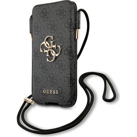 Funda para teléfono Guess GUHCP12L4GPSGR de 6,7" Gris/Gris 4G con logotipo metálico (1/4)