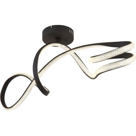 Globo - plafón - SWIRL - negro - metal - LED - 67341DS (1/5)
