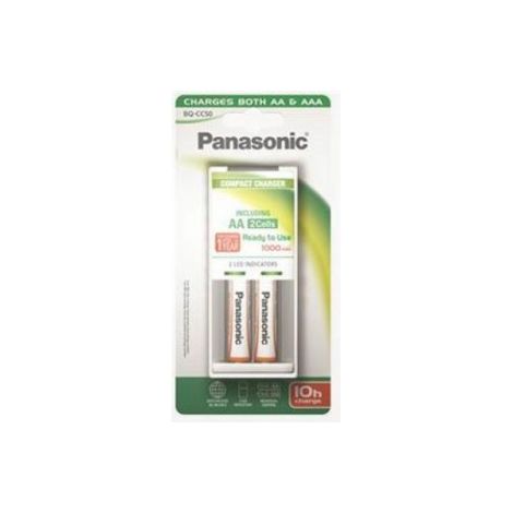 CARICABATTERIA - CARICA 500 + 2 PILE AA + 2 PILE AAA - panasonic