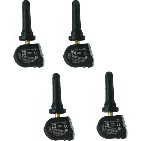 (4 PIÈCES) Capteurs de pression des pneus TPMS 433 MHz pour véhicules (réf. 13598773). Compatibles avec Cadillac CT6, XT5, SRX, Opel Adam, Astra K, J, Ampera, Antara, Corsa D, E et Insignia. (1/3)