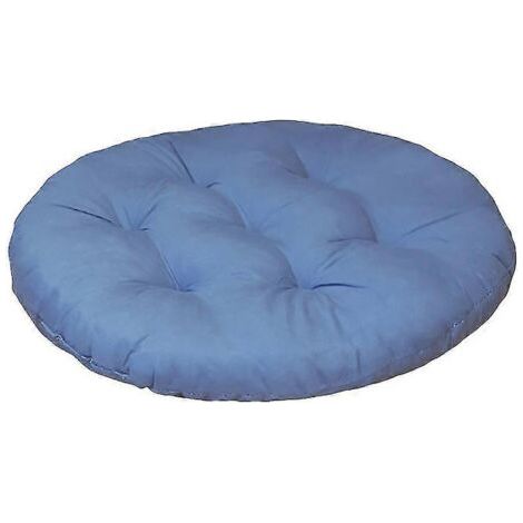 Coussins de siège ronds (40 cm, 2 pièces) - Coussins de chaise orthopédiques - Coussins de siège confort (Bleu, lot de deux) (1/3)