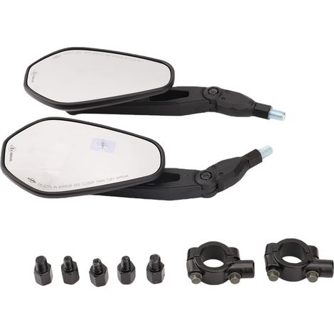 1 paio di specchietti retrovisori pieghevoli per moto, sinistro e destro, ricambi, flessibili e girevoli a 360 gradi. (1/5)