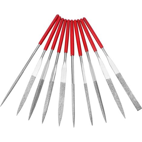 Assortiment de râpes à aiguilles, limes diamantées multi-usages pour le meulage, le polissage, l'ébavurage, la céramique et le jade.