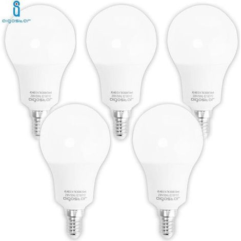 LED-Lampen E14 9W 6400K Kaltweiß A+ A60 A5 5 Stück (1/5)