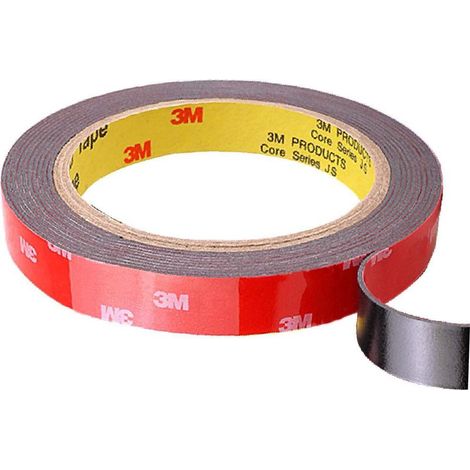 m extra starkes doppelseitiges Klebeband, wasserfest und extrem hitzebeständig, Klebstoff für Autoreparaturen (15 mm x 3 m) (1/5)
