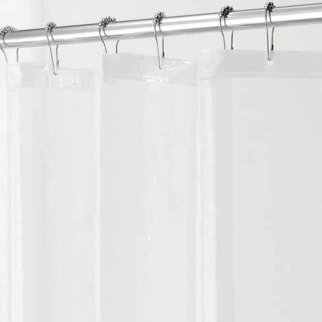 Rideau de douche transparent 3.0,doublure de salle de bain transparente, en PEVA anti-moisissure (1/5)