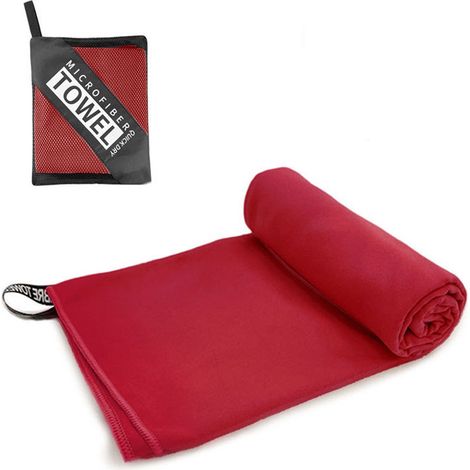 Serviettes en microfibre - Compactes et légères - Séchage rapide - Idéales comme serviette de voyage, de sport ou de plage (1/5)
