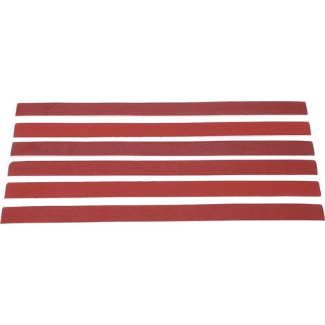 6 bandes de papier de verre pour guitare, pour remplacer les accessoires de ponçage du niveleur de manche (1/5)