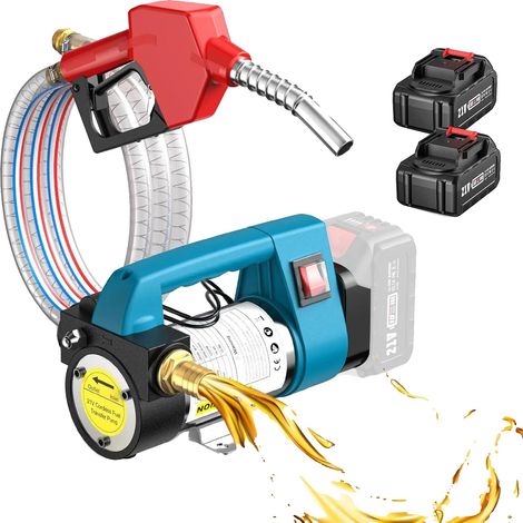 Pompe de transfert diesel sans balais et sans fil, moteur puissant de 260W, construction en métal durable (1/2)