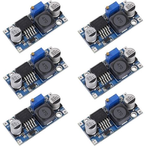 DC-DC Convertisseur Abaisseur LM2596 Buck Converter 3,2-40V à 1,25-35V Alimentation Réglable Module 6 Piéces (1/5)