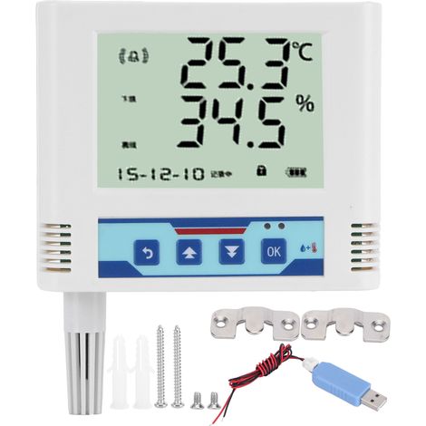 WLAN-Temperatur- und Feuchtigkeitssensor – Drahtloser Fernsender/Recorder (1/5)