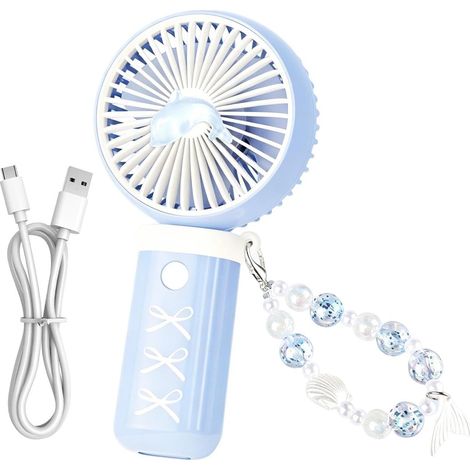 Ventilateur de poche portable – 3 vitesses – Design compact et léger – Flux d’air constant – Charge USB universelle – Stabilité structurelle optimisée – Pour camping, cyclisme, marché, transports (1/4)