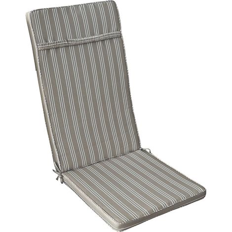 TOPPY - cuscino alto con doppia cucitura idrorepellente a righe (1/2)