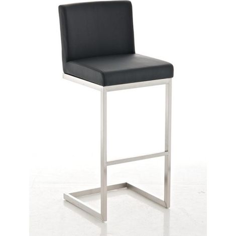 Tabouret de bar Paros en similicuir Noir (1/5)