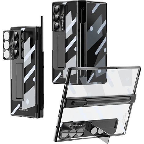 Étui pour Samsung Galaxy Z Fold7 5G, avec support, noir (1/5)