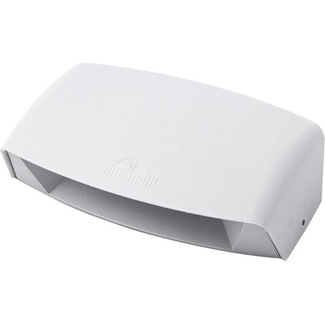 Aplique de exterior ABRAM 1xR7s (118mm) 7,5W con pulsador CCT (3colores) IP55 resina blanca (1/2)