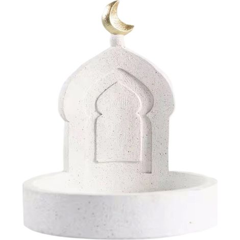 Torre della moschea dorata e bianca, decorazioni per Eid Mubarak, -25387sn