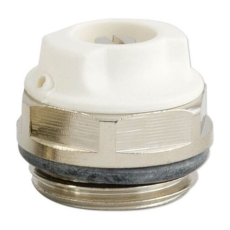 Entlüftungsventil 1/2'' - drehbar - Messing vernickelt - mit O-Ring selbstdichtend