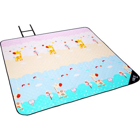 Couverture de pique-nique girafe NC8028 195 x 200 cm Nils Camp (1/5)