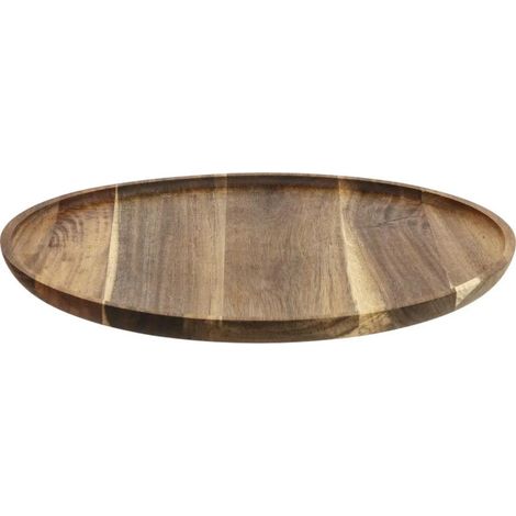 Assiette de Présentation "Acacia" 38cm Marron (1/2)