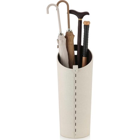 Porte-parapluie haut en cuir synthétique pour entrée intérieure (1/5)