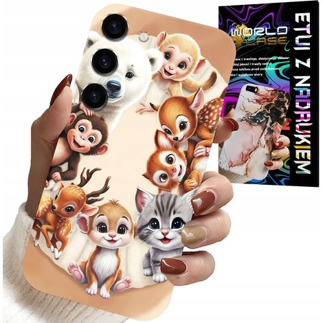 Custodia per Samsung Galaxy S23 - retro PER bambini con animali della foresta (1/5)