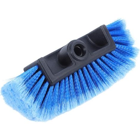 Brosse de lavage 25 cm à passage d'eau - 4 faces poils doux haute densité - voiture, véranda, panneaux solaires, volets (1/5)