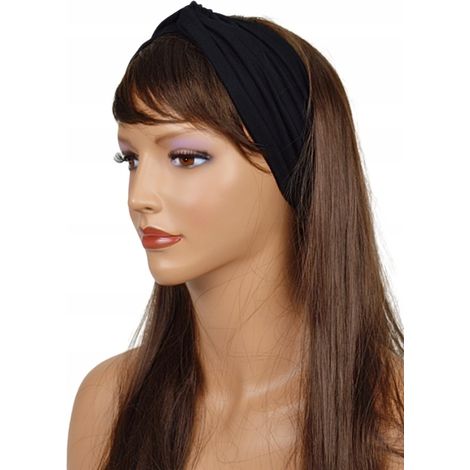 Schwarzes Bambus-Stirnband für Damen – geformt für Frühling und Sommer (1/5)