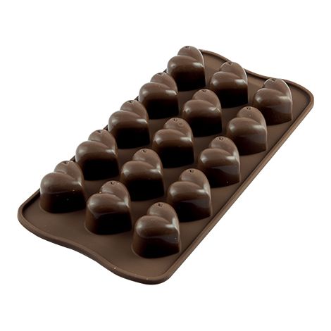 Silikomart Stampo Cioccolato Cuori Mon Amour in Silicone (1/3)