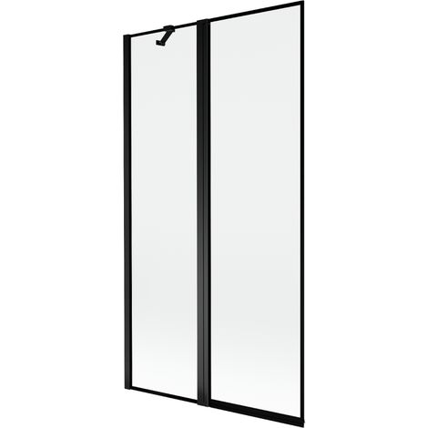 Mexen Mist pare-douche 2 volets gauche 100 x 150 cm, cadre noir, noir - 8A9-100-011-70-70-L (1/5)