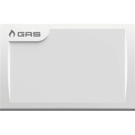 PLACCA DI COPERTURA BIANCA PER VALVOLE INTERCETTAZIONE VECCHIA CONNESSIONE AD U 122X80 MM   TECO Srl