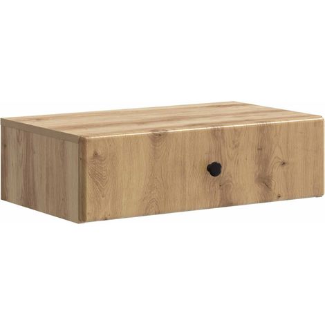 vidaXL  Wall-Mounted Side Table  Artisan Oak 59 x 34.5 x 17 cm