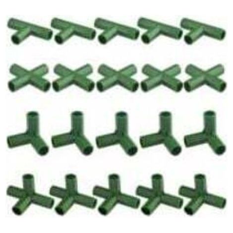 20pcs Heavy Duty Gardening Frame Connectors for Greenhouse and Plants 11mm,INHHUB (1/4)