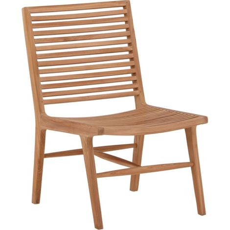Fauteuil de Jardin en Teck "Ribbon" 88cm Naturel (1/5)