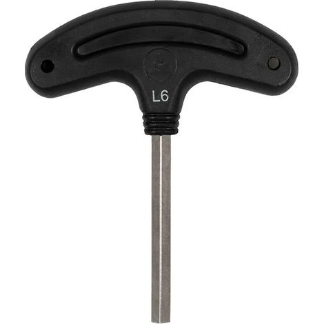 Chiave a brugola acavallo acciaio inox manico plastica 6mm (1/3)