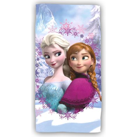 Disney Frozen Baumwolle Strandtuch Frottee Badetuch mit Premium Druck, 70x140 cm