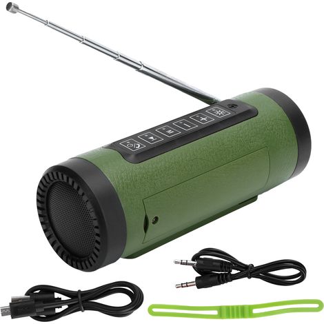 Enceinte Bluetooth Portable PL‑89 avec Subwoofer, Radio FM, LED et Stéréo pour Extérieur (1/5)