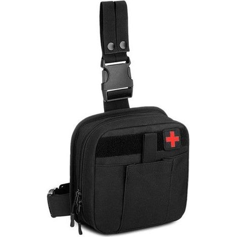 Sac tactique étanche - Nylon 900D imperméable - Dimensions 21x7x20 cm - Design Molle - Attache ceinture ou sac à dos (1/5)