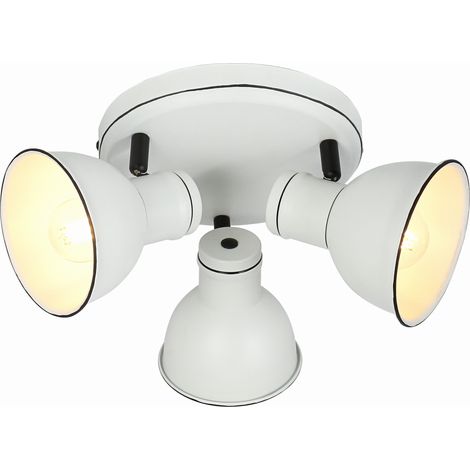 Plafoniera Candellux Zumba metallo bianco/nero 3xE14 (1/5)