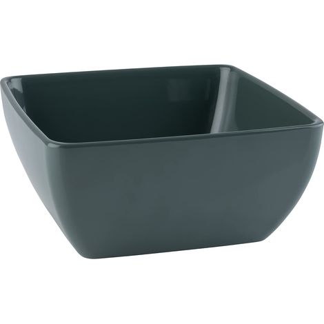 Bol en mélamine Pure Color pour les plats en quadruple Vert olive 25 x 25 x 12 cm 3,8 l
