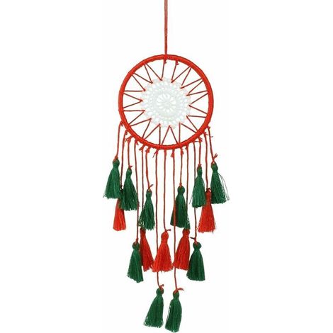 Pendentifs à suspendre au sapin de Noël, attrape-rêves, décoratif, portable, fait à la main, tapisserie de Noël pour cadeaux (1/5)