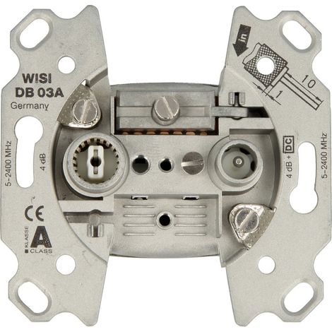 Wisi Prise terminale universelle 4dB 5-2400 MHz, DB03A
