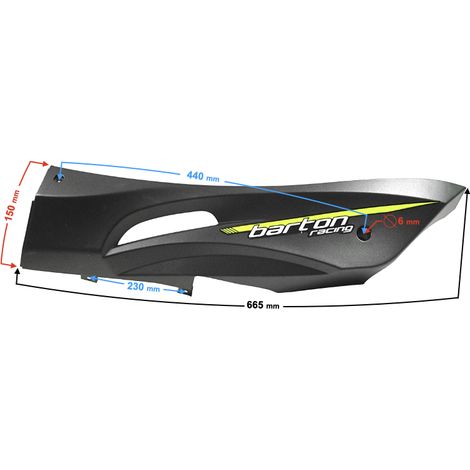Seuil de porte gauche noir et vert Falcon 50 Falcon 125 2 (1/3)