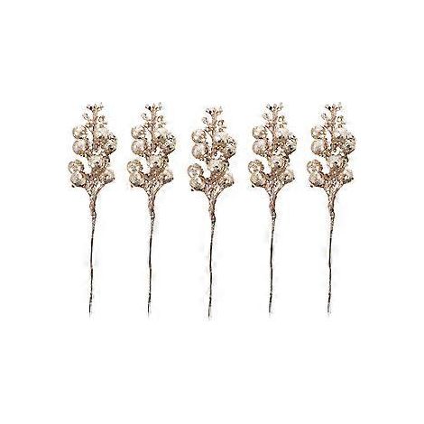 5 branches de fruits artificielles pour décorations de Noël et accessoires de photographie de Noël (1/2)