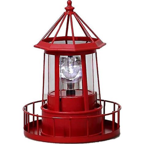Ecleanfy - Phare solaire à LED, éclairage de jardin rotatif à 360 degrés (1/5)