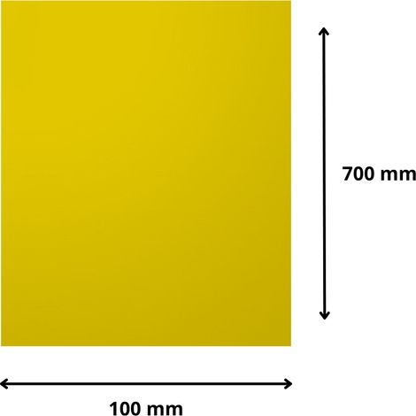 Plaque verre acrylique miroir or 3 mm - 10 x 70 cm (100 x 700 mm) - Verre synthétique - Bord droits - Plexiglass (1/5)