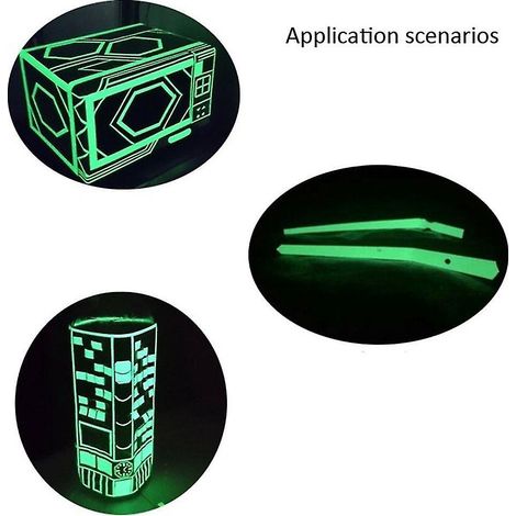Leuchtendes Signalband für Leuchtstofflampen – 1 cm – Grün