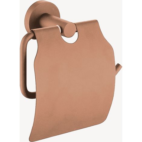 Rollenhalter mit Deckel Roségold gebürstet - Tokio